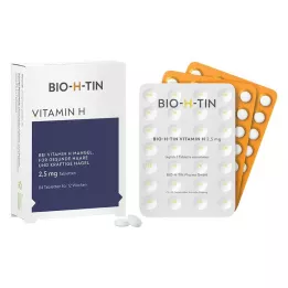 BIO-H-TIN Vitamina H 2,5 mg comprimidos para 12 semanas, 84 uds