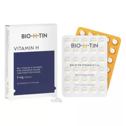 BIO-H-TIN Vitamina H 5 mg por 4 meses comprimidos, 60 uds