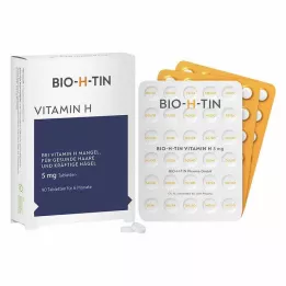 BIO-H-TIN Vitamina H 5 mg por 6 meses comprimidos, 90 uds
