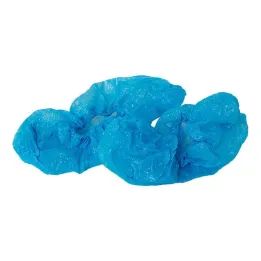 Cubrezapatos de plástico desechables, azul, 10 unidades