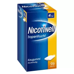 NICOTINELL Chicle de frutas tropicales 4 mg, 96 uds