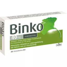 BINKO Tabletas recubiertas de película de 40 mg, 30 pz