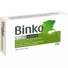 BINKO Tabletas recubiertas de película de 40 mg, 60 pz