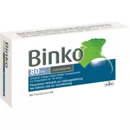 BINKO 80 mg de tabletas recubiertas de película, 60 pz