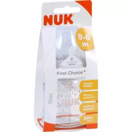 Nuk First Choice Plus Bottle Baby Bottle 120ml con drinksucker, 1 pz