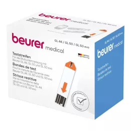 BEURER Tiras reactivas para medir la glucosa en sangre GL44/GL50, 100 uds