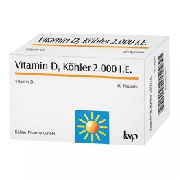 VITAMIN D3 KÖHLER Cápsulas de 2000 UI, 60 uds