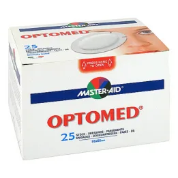 Optomed compresa ocular autoadhesiva estéril, 25 piezas
