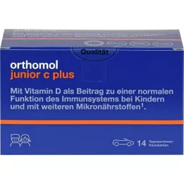 Orthomol Tabletas masticables Junior C Plus, 14 pz