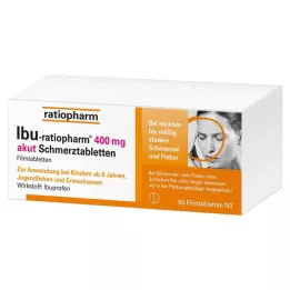 IBU-RATIOPHARM Comprimidos recubiertos con película para el dolor agudo de 400 mg, 50 uds