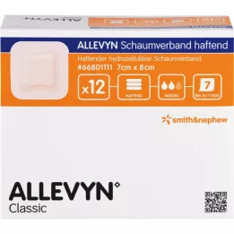 ALLEVYN apósito de espuma 7x8 cm adhesivo, 12 pz