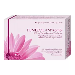 FENIZOLAN Combi 600 mg óvulo vaginal + 2% crema, 1 P