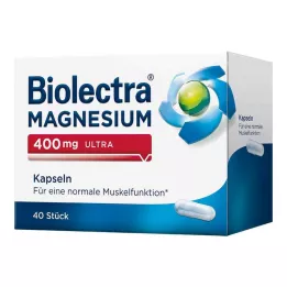 BIOLECTRA Cápsulas ultra de magnesio de 400 mg, 40 uds