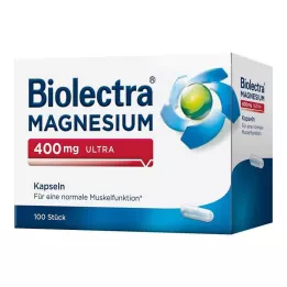 BIOLECTRA Cápsulas ultra de magnesio de 400 mg, 100 uds