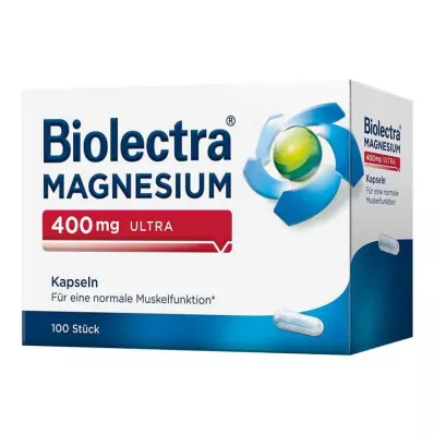 BIOLECTRA Cápsulas ultra de magnesio de 400 mg, 100 uds