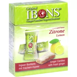 IBONS Masticables de limón y jengibre, caja original, 60 g