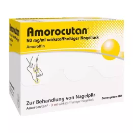 AMOROCUTAN Esmalte de uñas medicinal de 50 mg/ml, 3 ml