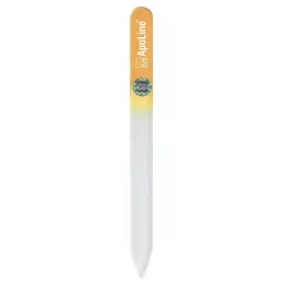 APOLINE Lima de uñas de cristal 14 cm naranja, 1 ud