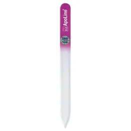 Lima de uñas Apoline cristal 14 cm rosa, 1 ud