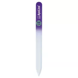 APOLINE Lima de uñas de cristal 9 cm violeta, 1 ud