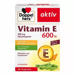 DOPPELHERZ Vitamina E 600 N Cápsulas blandas, 40 pz