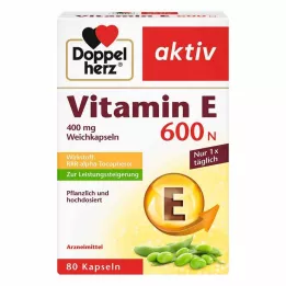 DOPPELHERZ Vitamina E 600 N cápsulas blandas, 80 uds