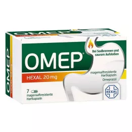 OMEP HEXAL Cápsulas duras gastrorresistentes de 20 mg, 7 uds