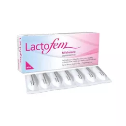 LACTOFEM Suppositorios vaginales de ácido láctico, 7 pz