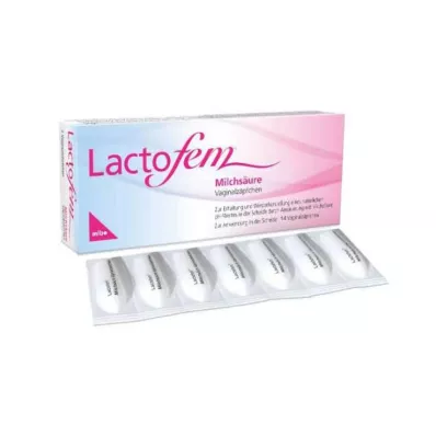 LACTOFEM Supositorios vaginales de ácido láctico, 14 uds LACTOFEM Supositorios vaginales de ácido láctico, 14 uds