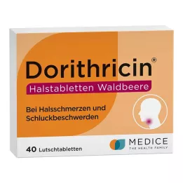 DORITHRICIN Pastillas para la garganta con sabor a frutos del bosque, 40 uds