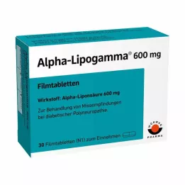 ALPHA-LIPOGAMMA Comprimidos recubiertos con película de 600 mg, 30 uds