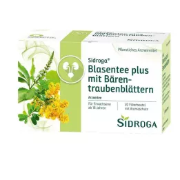 SIDROGA Té de vejiga plus con hojas de gayuba, 20X2,0 g