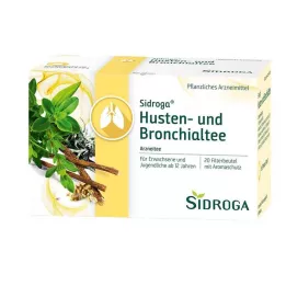SIDROGA Bolsas de filtro de té para la tos y los bronquios, 20 x 2,0 g