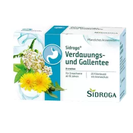 SIDROGA Bolsas de filtro de té digestivo y biliar, 20 x 2,0 g