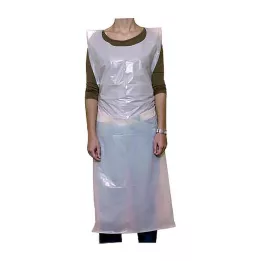 SCHÜRZE Una vez PE White 140 cm Unsteril, 10 pz