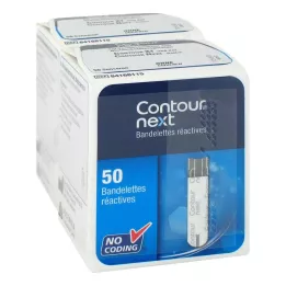 CONTOUR Tiras de prueba Next Sensors, 100 uds