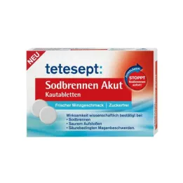 TETESEPT Comprimidos masticables para la acidez estomacal aguda, 20 uds