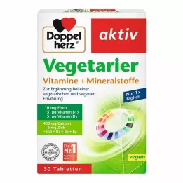 DOPPELHERZ Vitaminas y minerales vegetarianos activos, 30 uds