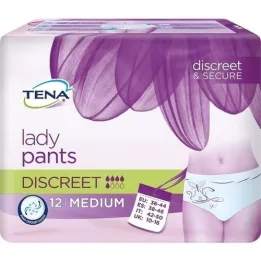 TENA LADY Pantalones discretos M, 12 pz