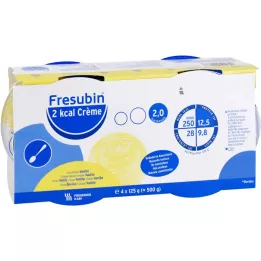 FRESUBIN Crema de vainilla en taza, 2 kcal, 4 x 125 g
