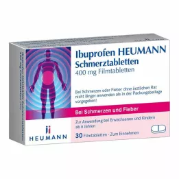 IBUPROFEN Comprimidos analgésicos Heumann de 400 mg, 30 uds