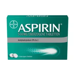 ASPIRIN Comprimidos recubiertos de 500 mg, 8 uds