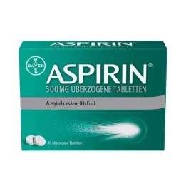 ASPIRIN Comprimidos recubiertos de 500 mg, 20 uds