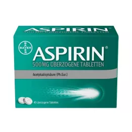 ASPIRIN Comprimidos recubiertos de 500 mg, 40 uds