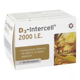 Cápsulas D3-INTERCELL 2000 UI, 180 uds