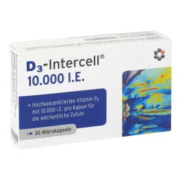 Cápsulas D3-INTERCELL 10.000 UI, 30 uds