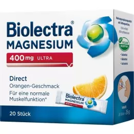 BIOLECTRA Magnesio 400 mg de naranja ultra directa, 20 pz