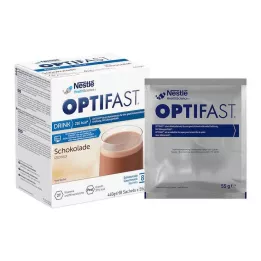 OPTIFAST Bebida casera Chocolate en polvo, 8X55 g