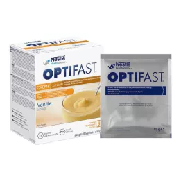 OPTIFAST Crema de vainilla en polvo casera, 8 x 55 g