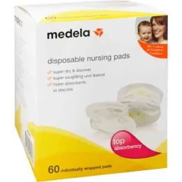 Discos absorbentes de lactancia Medela desechables (60 piezas)